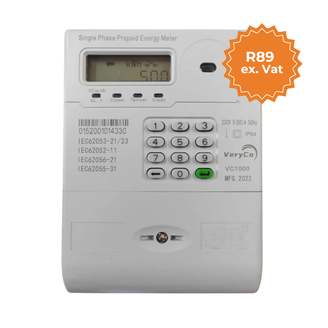 VeryCo - BS Single Phase Integrated keypad STS Prepaid Energy Meter